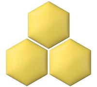 Paneles tapizados para paredes, Paneles de pared hexagonales tapizados Peel Stick Multicolor Multisize 3 piezas dormitorio sala estar(Gold,30x34.5cm)