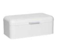 Panera Culinary Couture extragrande blanca para encimera de cocina - Capacidad para 2 panes! - 42 x 23 x 16,5 cm - Paneras vintage de acero inox