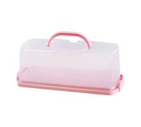 Panera para encimera de cocina, funda rectangular, almacenamiento de pasteles con asa portátil, para transportar galletas, panecillos y pastelería