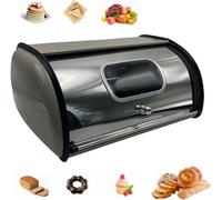 Panera Rosa Estilo Rústico: Elegante Organizador De Cocina para Panes Caseros, Pasteles Y Condimentos Encimeras, Despensas Y Armarios. Gray One Size
