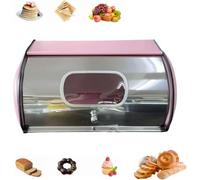 Panera Rosa Estilo Rústico: Elegante Organizador De Cocina para Panes Caseros, Pasteles Y Condimentos Encimeras, Despensas Y Armarios. Pink One Size