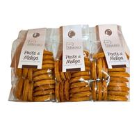Panero Pasticceria Pasteles Meliga, Panero Bakery, Galletas Artesanas Italianas, Tradición Piamonte, 3 paquetes x 200g