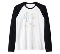 Panes y Peces Christian Jesucristo Milagro Ministerio Camiseta Manga Raglan