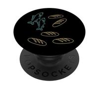 Panes y Peces Christian Jesucristo Milagro Ministerio PopSockets PopGrip Adhesivo