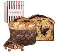 Panettone Antonella Chocolate con Avellanas 600 gr | Panetone Artesano Choco y Avellana Sin Conservantes Ni Colorantes | Dulce Navideño Elaborado con Masa Madre | Receta Tradicional