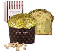 Panettone Antonella Pistacho 1100 gramos | Panetone Artesano de Masa Madre relleno de Crema de Pistachos y Turrón de Jijona | Sin Conservantes Ni Colorantes | Dulce Navideño | Receta Tradicional
