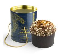 Panettone Artesanal Le Due Sicilie | Bonfissuto | Pasticceria Siciliana | Canicattì Sicilia | 1Kg | Almendras | Dulce Navidad | Regalo de Navidad