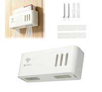 Panexf Soporte de Pared para Router Rack para Fritz!Box 5690 Pro, 7690, 7590, 7590 AX, 7530, 7530 AX, 5590, 6660 y 6670, Caja de Almacenamiento WiFi con Espacio de Pared (Blanco)