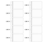 PANFHGFG 10 Uds Portatarjetas Transparente, Funda Protectora Impermeable para Tarjetas, portatarjetas para Uso Diario y de Viaje, Soporte Impermeable