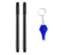PANFHGFG 2 bolígrafos de invisible con llavero de luz LED para cumpleaños, Navidad, rellenos de, mensajes secretos, bolígrafo para niños, marcadores de decoración de pasteles