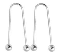 PANFHGFG 2 unids/pack espirales de Metal cierres para ropa broche de doble cabeza solución elegante para mantener tus trajes botón de fijación segura Clip para ropa