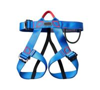 PANFHGFG Arnés ergonómico para equipo de montañismo, cintura acolchada, soportes, suspensión segura, arnés profesional para escalada en roca, ajustable para aventuras aire