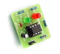 PANFHGFG Bloque de terminales de Montaje de NE555 Conexión de Circuito de confiabilidad de Pieza Intermitente LED Bicolor para proyectos electrónicos Bloque de terminales de capacitación