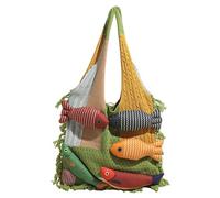 PANFHGFG Bolso de viaje de punto espacioso con diseño de caprichoso para mujer, elegante bolso de trabajo, bolso de viaje esencial de poliéster, Multifwork