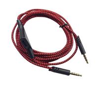 PANFHGFG Cable de auriculares trenzado extralargo de 6, 56 pies, Control de cable para auriculares A10 A40 A40TR A50 A50TR con latencia