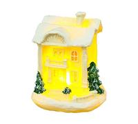 PANFHGFG Casas de Pueblo de Navidad Figuras de casa de Pan de Jengibre con luz LED Centros de Decoraciones para Fiesta de Navidad de casa de Pan de Jengibre