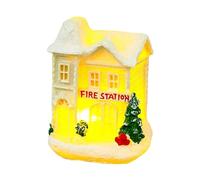 PANFHGFG Casas de Pueblo de Navidad Figuras de casa de Pan de Jengibre con luz LED Centros de Decoraciones para Fiesta de Navidad de casa de Pan de Jengibre