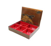 PANFHGFG Contenedor Bentos de 5/6 / 6 compartimentos, tecnología térmica a prueba de fugas, apto para lavavajillas, Interior, caja Bentos japonesa
