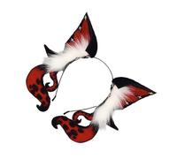 PANFHGFG Diadema con orejas de animales mitológicos con tela | Tela de felpa con diseño divertido de orejas de felpa para juegos de rol de anime, fiestas de personajes y fiestas