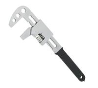 PANFHGFG Llave ajustable tipo F, llave de acero para fregadero de baño, llaves de tubo para hogar, tubo y gran apertura en ángulo recto