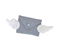 PANFHGFG Monedero con diseño Alado, Interior, Star Light Blue | Monedero con patrón, espacio de almacenamiento multifuncional para llaves, auriculares y accesorios, construcción