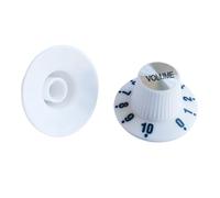 PANFHGFG Perilla de Efecto de Guitarra Profesional de, White VOLUM