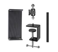 PANFHGFG Soporte para teléfono multiángulo con Agarre en Forma de U, 20cm | Abrazadera ajustable giratoria de 360 grados de metal resistente para dispositivos de 4, 5 a 11 pulgadas, ideal