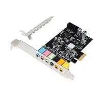PANFHGFG Tarjeta de Sonido ST117 PCIeX1 CM6212 7.1CH para Auriculares | Sonido envolvente visual en juegos y sistemas de cine en casa para auriculares para juegos con procesador