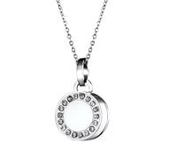 PANFHGFG Urna abrible de joyería de cremación de Acero, Silver