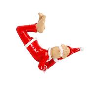 PANFHGFG Whimsically Santa Resins Estatua Estatuilla Hogar Oficina Decoración navideña Adorno Resinas Artesanías para la Familia Coleccionable Santa
