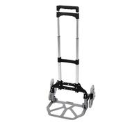 Panfudongk Escalera Diablo, carrito de mano, 6 ruedas, carga máxima 165 kg, con cuerda elástica