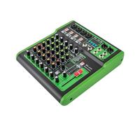 panfudongk Mezclador de audio profesional de 6 canales, serie DI-6UX con efectos 99DSP, USB MP3, alimentación fantasma de 48 V, ideal para DJ, conciertos, estudio de grabación
