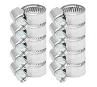 Pangaea Tech Abrazaderas de manguera de acero inoxidable, 8-16 mm, 10 unidades, calidad profesional según DIN 3017