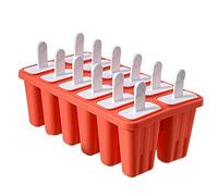 PANGBOER 12 agujeros molde de silicona para hacer helados y hacer cremas de cocina, accesorios para hacer helados rectangulares