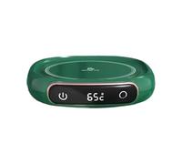 PANGBOER 2. Calentador de bebidas portátil con control digital de temperatura, base antideslizante y almohadilla eléctrica de apagado para uso en escritorio