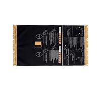 PANGBOER Alfombrilla guiada paso a paso para aprender a rezar, almohadilla educativa antideslizante para meditaciones y concentración espiritual