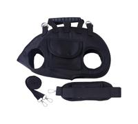 PANGBOER Bolsa de transporte contemporánea para mascotas, cruzada, uso de mano, espacio ventilado contra abrazaderas de escape, materiales finos para perros, paquete cruzado de mano para exteriores