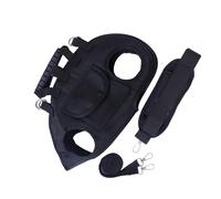 PANGBOER Bolsa de transporte contemporánea para mascotas, cruzada, uso de mano, espacio ventilado contra abrazaderas de escape, materiales finos para perros, paquete cruzado de mano para exteriores