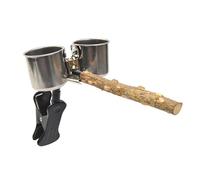 PANGBOER Cacatúas, Loros, Percha de Entrenamiento para IR baño con de Basura, Patas de pájaro, de molienda para Mantenimiento Limpio de Jaula, de Garras de molienda de pájaros