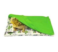 PANGBOER Cama de dragón barbudo con almohada y manta, cómoda cama cálida con funda de felpa para accesorios de tanque de dragón y barba de leopardo