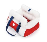 PANGBOER Cama de Viaje para Mascotas, cómodo Asiento de para Perros, Funda con Cremallera, Correas de Seguridad para Aventura Relajante y Segura, Hamaca para Mascotas