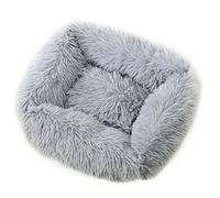 PANGBOER Cama para perro, nido peludo para cachorros pequeños, gatitos, canasta para perros con funda gruesa, sofá multicolor