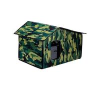 PANGBOER Cama tipo cueva impermeable para tienda de campaña al aire libre, casa grande para perros callejeros, a prueba de lluvia, para perros callejeros, casa para perros pequeños al aire libre