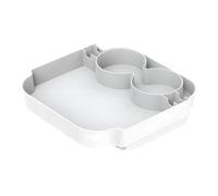 PANGBOER Coastal Gear - Bandeja de gestión de equipos con áreas específicas para cubiertos, vasos y golosinas, 24 x 24 x 5 cm, bandeja multiusos de ABS resistente