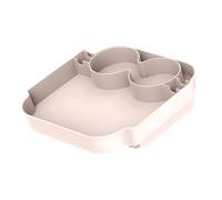 PANGBOER Coastal Gear - Bandeja de gestión de equipos con áreas específicas para cubiertos, vasos y golosinas, 24 x 24 x 5 cm, bandeja multiusos de ABS resistente