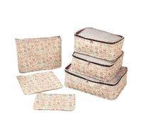 PANGBOER Colección de 6 cubos de embalaje, organiza tu equipo de viaje con bolsas de almacenamiento impermeables, accesorios para el hogar, bolsas y organizadores de equipaje