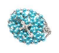 PANGBOER Collares de rosario de perlas de 6 mm para colgar para mujeres y hombres, suministros de meditación para orar