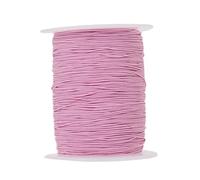 PANGBOER Cordón elástico de 200 yardas de hilo de cuentas de colores para anudar chino, cuerda de joyería para manualidades