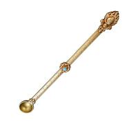 PANGBOER Cuchara de metal tradicional bellamente diseñada para ofrecer oraciones y mejorar el ambiente, decoración del hogar, cultura exótica