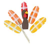 PANGBOER Decoración de pavo de Acción de Gracias, decoración de pavo para celebración de vacaciones, añade calidez a tus arreglos florales, decoración de mesa de Acción de Gracias